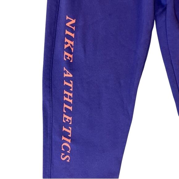 Nike Big Kids Purple Cozy Club Fleece Joggers Athletic Size Large (10-12) - Picture 4 of 12